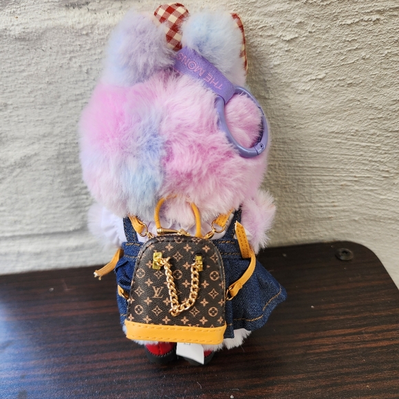 CHANEL Denim Dress with Red Checkered Bow - Picture 2 of 2